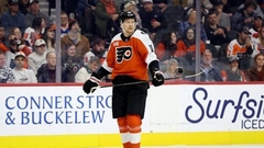 Ābols tiek pie pirmās rezultatīvās piespēles šosezon "Flyers" zaudējumā Ābols tiek pie pirmās rezultatīvās piespēles šosezon "Flyers" zaudējumā