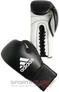 Boxing gloves "KOMBAT"  'PADDED THUMB' (ADIBC04-BLACK/W)