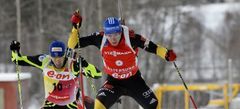 Latvijas biatlonistiem 18. vieta PK posma stafetes sacensībās