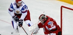 PČ hokejā: Krievija pret Austriju 4:3, rit 2. trešdaļa