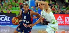 Francijas basketbolisti EČ 1/4 finālā uzvar mājiniekus slovēņus