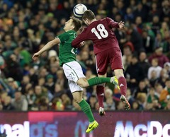 Foto: Īrija vs Latvija 3:0