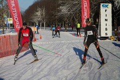 Laima Klauža un Juris Damškalns ātrākie slēpošanas sprinta distancē