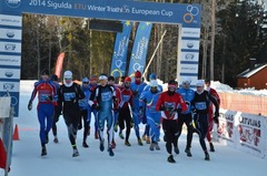 Ziemas triatlonā Siguldā uzvar Krievijas sportists, Muižnieks septītajā vietā