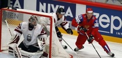 Pārbaudes spēle Latvija - Krievija: rit 1.trešdaļa