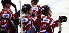 «Rīgas» hokejisti pagarinājumā uzvar Sanktpēterburgas «Dinamo»