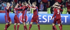 Čehijas izlases futbolisti kļūst par līderiem EČ kvalifikācijas grupā