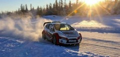 Baumanis un Nitišs gatavojas RallyX on Ice seriālam