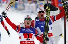 Norvēģu slēpotāji triumfē PČ komandu sprintā
