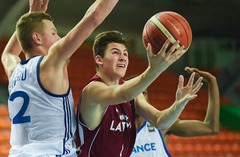 Latvijas U-16 basketbolisti paliek pēdējie atpalicēju turnīrā