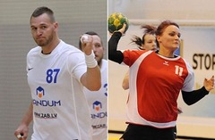 Kurmēns un Ekkerte – mēneša spēlētāji Latvijas handbola čempionātā