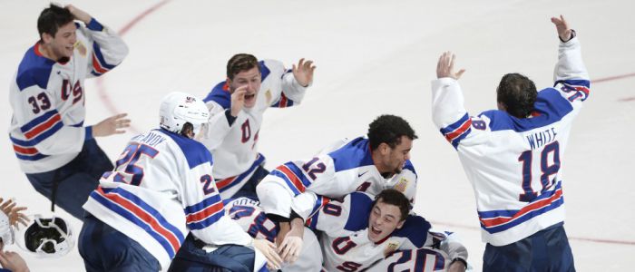ASV hokejisti aizraujošā cīņā kļūst par pasaules čempioniem!