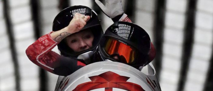 Olimpiskā čempione Hamfrīsa uzvar Pasaules kausa posmā bobslejā dāmām