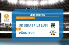 Video tiešraide: Jēkabpils «Lūši» - «Parnu VK»