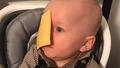 Interneta lietotāji uzjautrinošā stulbingā apmētā mazuļu sejas ar sieru