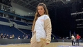 Anna Sedokova liek noprast, ka apmeklējusi Jāņa Timmas basketbola spēli