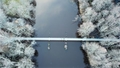 Ventspils novadā atjaunots trošu tilts pāri Irbes upei