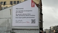 Iedzīvotāji sajūsmā par Viļņas svinību reklāmu Rīgas ielās