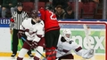 Latvijas U-18 hokejisti pasaules čempionāta ceturtdaļfinālā "sausajā" zaudē Kanādas izlasei