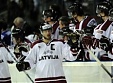 Foto: Latvija ar 4:1 uzvar Franciju