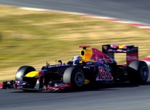 Barselonas F1 testus ar ātrāko laiku atklāj Fetels