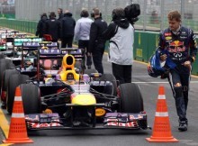 "Red Bull" vājajos rezultātos F1 posmā Melburnā vaino riepas