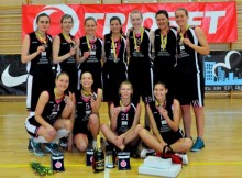 "Jaunās sieviešu basketbola līgas" čempiones: Rīgas Stradiņa Universitātes komanda