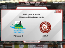 Tiešraide: Sestdien 14:00 Florbola 2.līga vīriešiem. Spēle par 3.vietu: Pārgauja 2 - ASILA