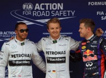 Rosbergs un Hamiltons necer uz uzvaru