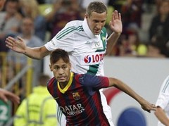 Neimārs debitē "Barcelona" sastāvā ar neizšķirtu pret Gdaņskas "Lechia"