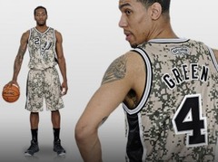 "Spurs" basketbolistiem būs militāras uniformas