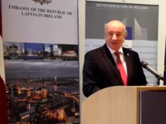 Video: Latvijas izlases oficiālā prezentācija Dublinas Eiropas namā