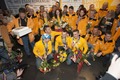 Foto: Latvijas sudraba bobslejisti atgriezušies no Soču olimpiādes