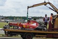 Foto: Hamiltonam uzvara Silverstounā, Raikonenam smaga avārija, Rosbergs izstājas