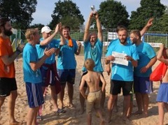 "Jēkabpils kausā" pludmales handbolā uzvar "Lindorff Blue Jackets" un LSPA