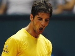 Brazīlija Spānijas tenisistus aizsūta uz pirmo grupu