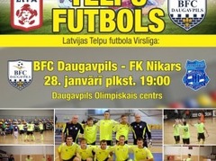 Latvijas telpu futbola grandu duelis tiešraidē Sportacentrs.com