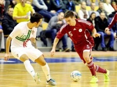 Latvijas U21 telpu futbola izlase vēlreiz piekāpjas spēcīgajai Portugālei