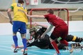 Foto: "Latvija U19" pret "Jelgavas novadu" gūst 16 vārtus