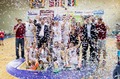 Foto: "Jēkabpils" uzvar un priecājas par bronzu