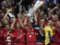 "Sevilla" vēlreiz triumfē Eiropas līgā, Čempionu līgā pieci Spānijas klubi