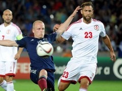 Skoti negaidīti zaudē Gruzijā un iedragā savas "Euro 2016" izredzes