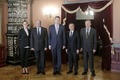Foto: Valsts prezidents tiekas ar LOK, Fāzelu un pašmāju hokeja vadību