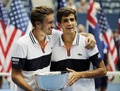 "US Open" vīriešu dubultspēlēs triumfē Erbērs un Maū