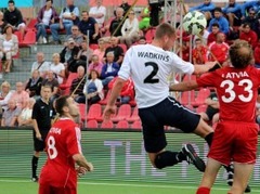 Latvijas minifutbola izlasei neizšķirts pret Angliju