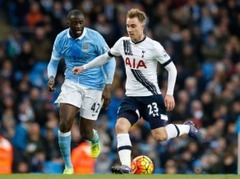 Eriksens Mančestrā izrauj ''Tottenham Hotspur'' uzvaru pret ''City''