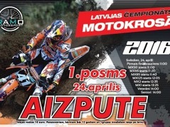 Solo klašu Latvijas čempionāta motokrosā atklāšana Aizputē jau šonedēļ