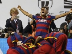 "Barcelona" iztur mazākumā un papildlaikā iegūst Karaļa kausu