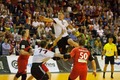 Foto: Latvijas handbolisti uzvar balkrievus, taču netiek uz pasaules čempionātu