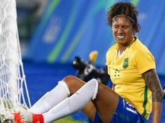 Krištiane kļūst par olimpisko spēļu labāko vārtu guvēju, Brazīlija - nākamajā kārtā